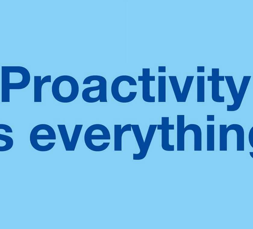 Header image "proactivity is everything"