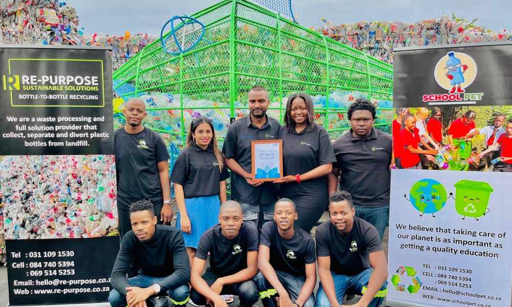 ALPLA and Re-Purpose Team with the PET Fish Buddy in South Africa